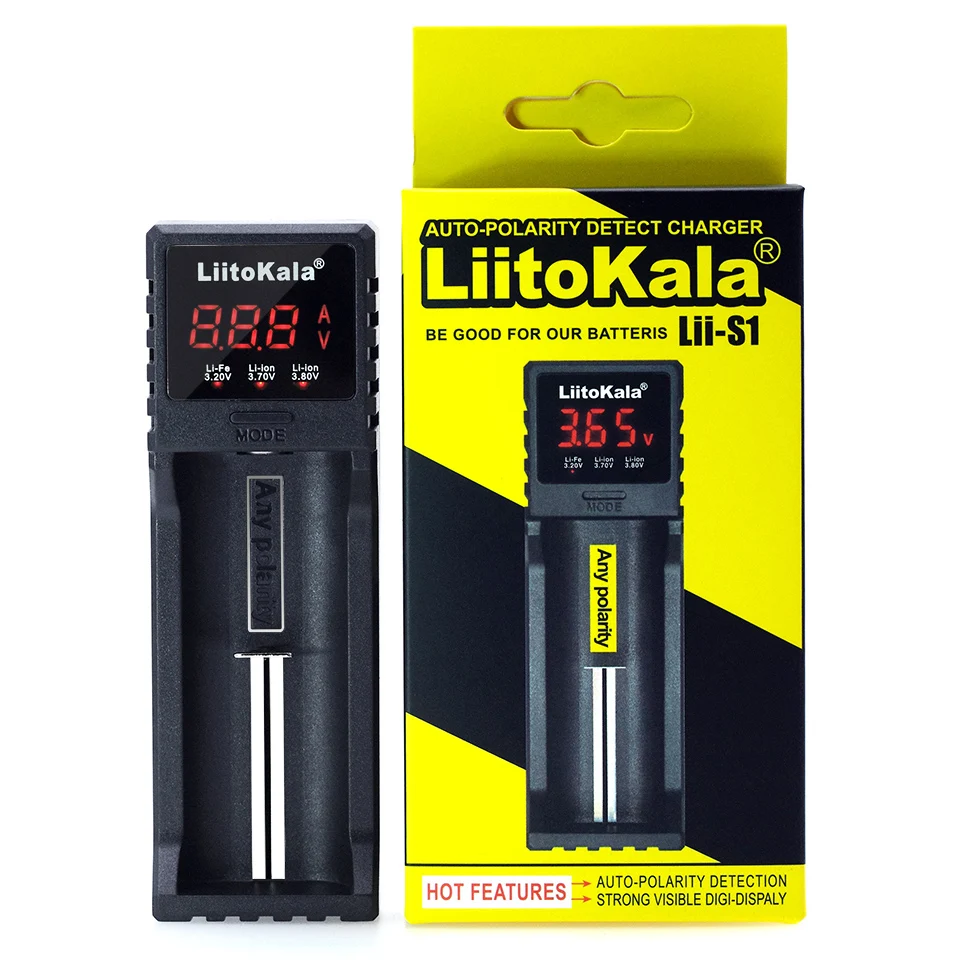Liitokala Lii-PD4 Lii-S2 Lii-S4 Lii-500S 18650 Lithium Battery Charger 3.7V 21700 26650 25500 20700 14500 16340 1.2V AA AAA