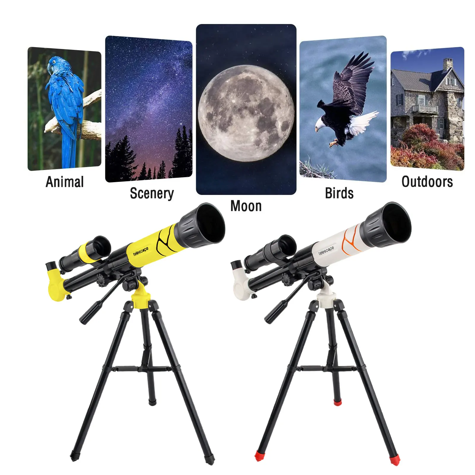 

Outdoor Monocular Astronomical Telescope Travel Scope With 40 Times Tripod Zooming Telescope Best Christmas Gift For Children