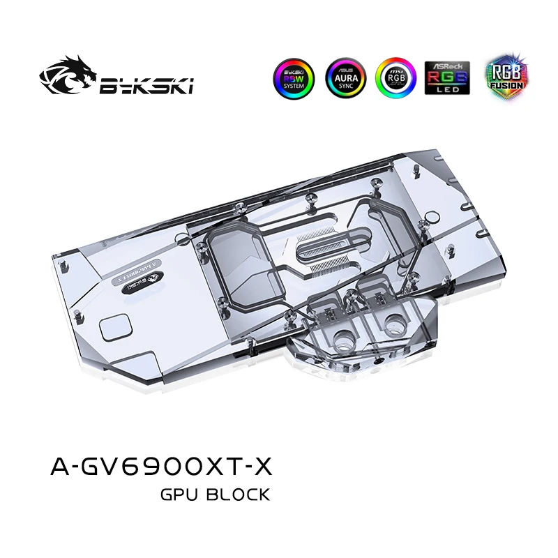 Водяной блок Bykski для GIGABYTE Radeon RX 6900XT/6800XT, блок видеокарты GAMING OC, полная крышка с задней пластиной, A-GV6900XT-X