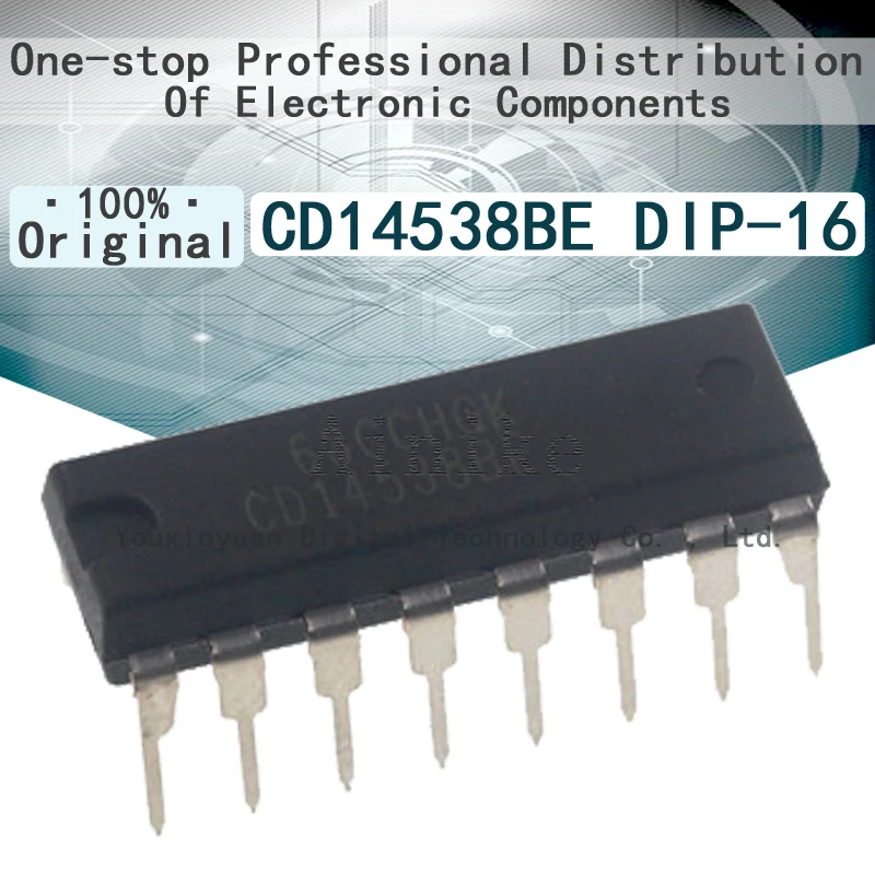 10/Pcs New Original CD14538BE CD14538 DIP-16 Logic-multifrequency oscillator IC Chip