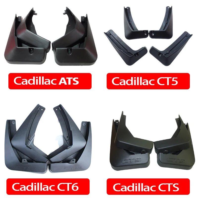 FOR Cadillac ATS CT5 CT6 CTS SLS SRX XT4 XT5 XT6 XTSMudguards Fender Mud Flap Guard Splash Mudflaps Car Accessories auto styline