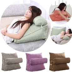 9 colors Adjustable cushion Lounger Bed Rest Back Pillow Support TV Reading Back Rest Seat Soft Sofa Office Chair Living Room