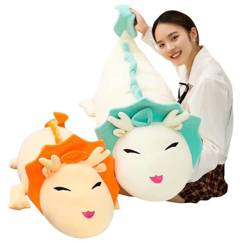 

Fashion Cartoon Dragon Anime Miyazaki Hayao Spirited Away Haku Cute Dinosaur Doll Plush Toys Pillow dolls gift for Children&Kids