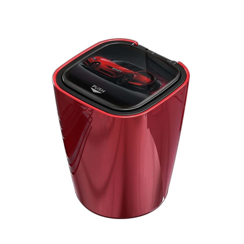 

red car ashtray accessories multi function lampshade ashtray auto smoking interior flame retardant