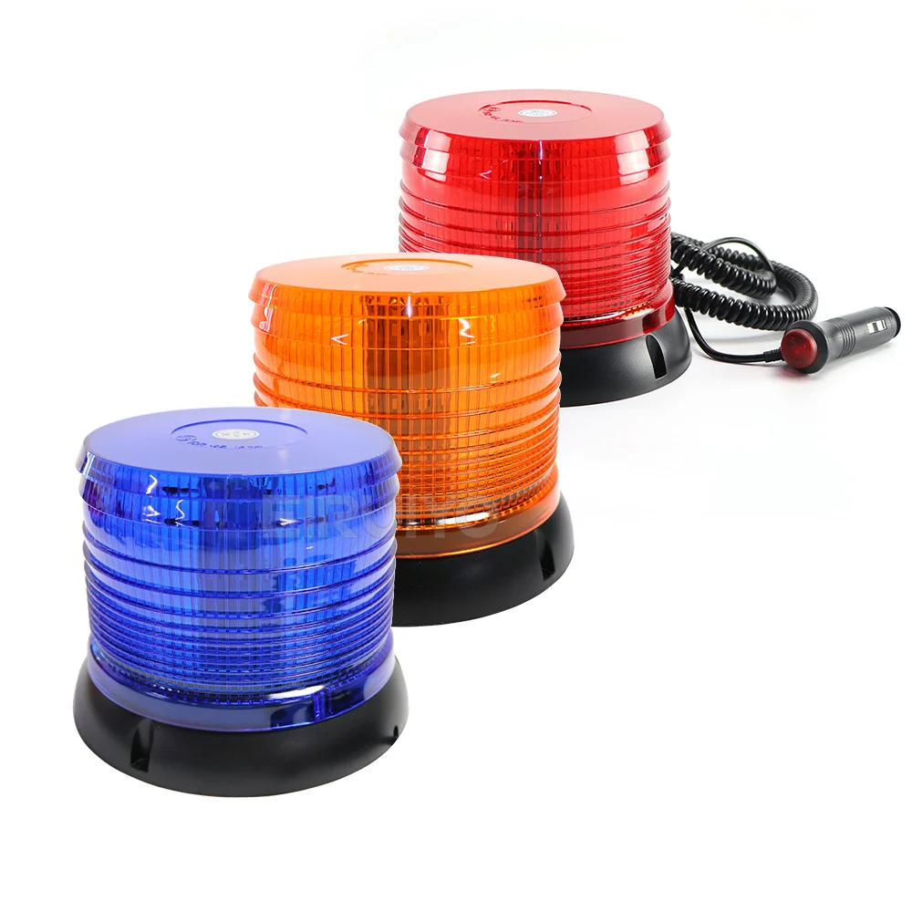 Amber Blue Red 40 LED Strobe Light Beacon Vehicle Car Roof Hazard Warning Flash Emergency Rotating Flashing Safety Signal Lamp