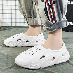 Summer Men Slippers Clogs Massage Outdoor Beach Sandals Male EVA Quick Dry Indoor Home Slippers Bathroom Slides Flip Flops Shoes