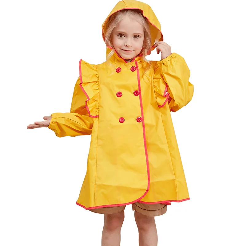 2023 Baby Raincoat for Girls Waterproof Lovely Rain Coat for Kids Rainwear Outdoor Rain Tools Children Outdoor for 3T 4T 5T