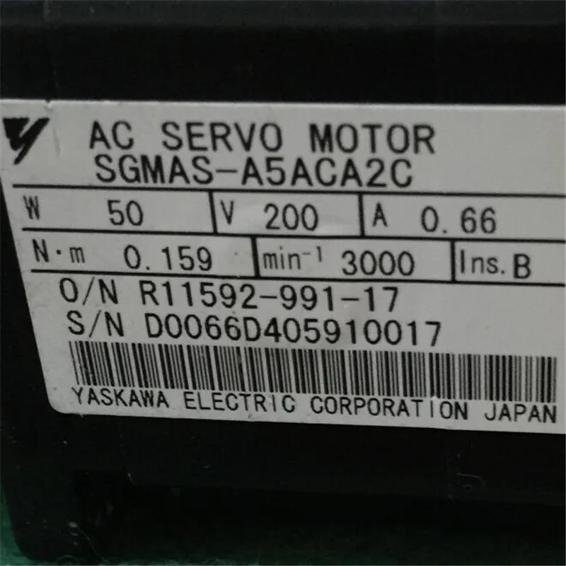 Tested Working SGMAS-A5ACA2C AC SERVO MOTOR