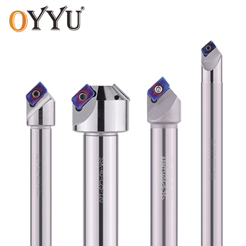 OYYU 45 Degree SSK C16-16-110 Chamfer Mill Tool Holder 12mm 16mm 20 25 APMT 1135 1604  Chamfering Milling Cutter Carbide Inserts