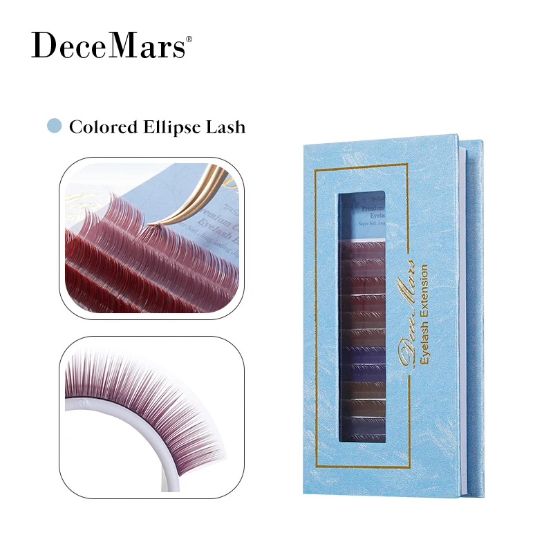 DeceMars  Colored Ellipse Eyelash Extension