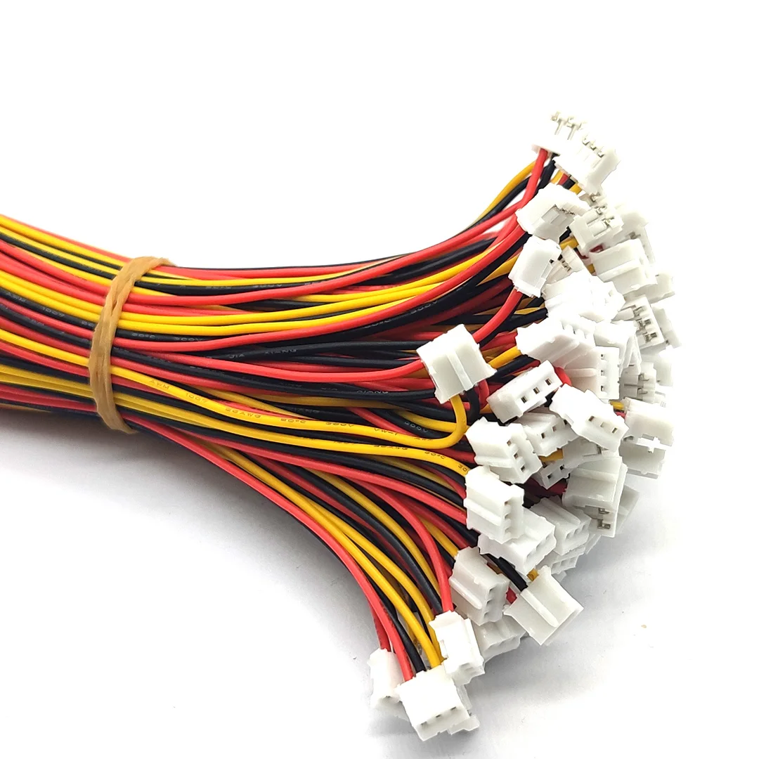 PH2.0 خط طرفي 2P 3P 4P 5P خط اتصال رأس مفرد معلب سلك الكتروني طول 200 مللي متر