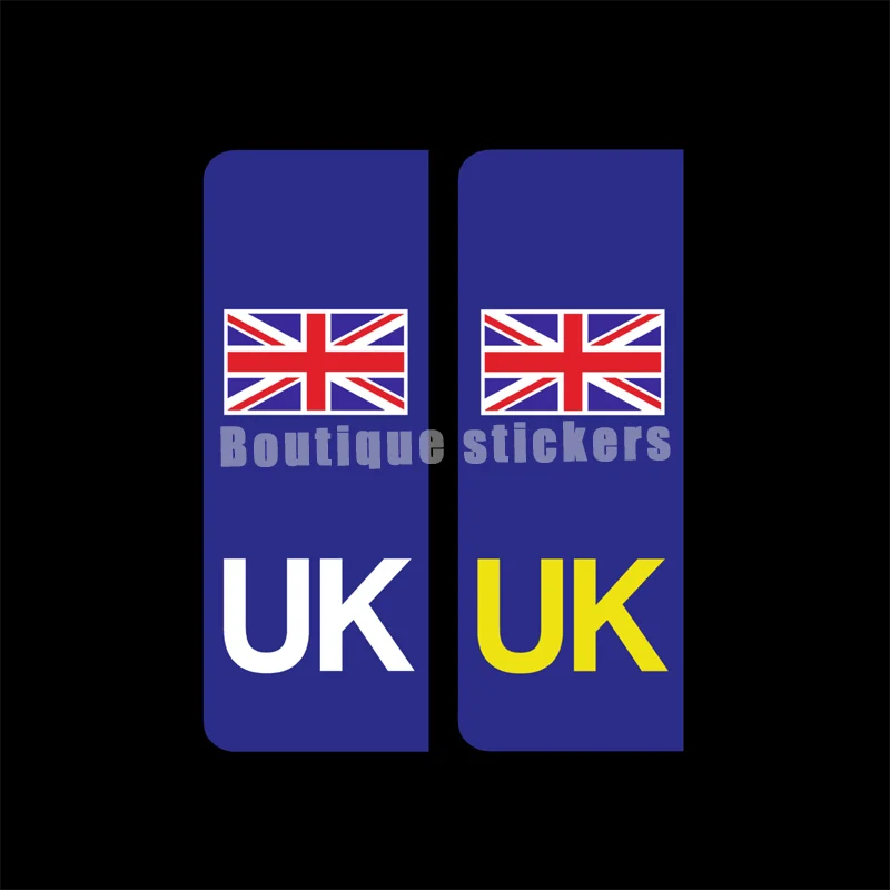 Racing Stickers PVC Vinyl Decals Motorcycle Car Stickers UK Car Number Plate Stickers Van Lorry Caravan EU GB BREXIT UNION JACK