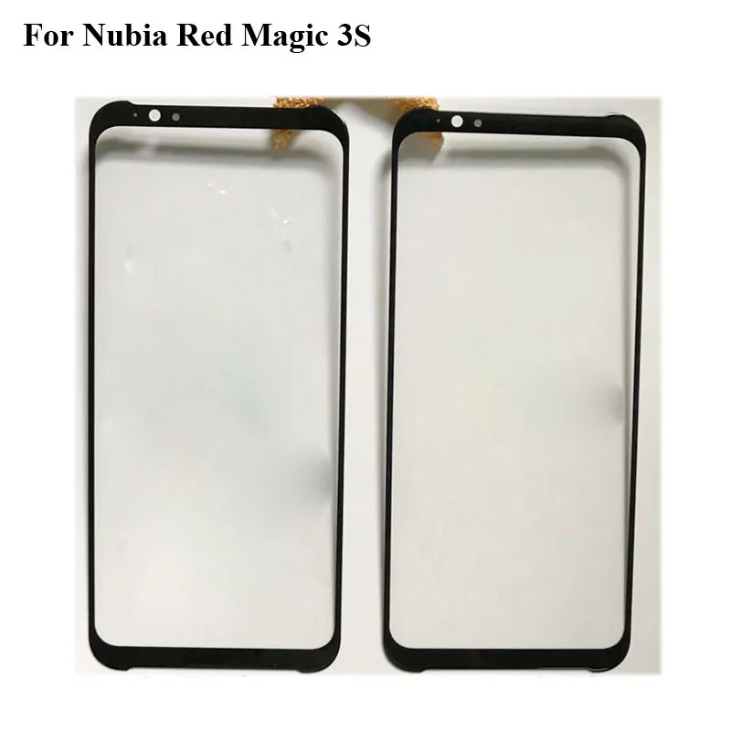 

2PCS For Nubia Red Magic 3S Magic3S Front Outer Glass Lens Repair Touch Screen Outer Glass without Flex cable RedMagic 3 S