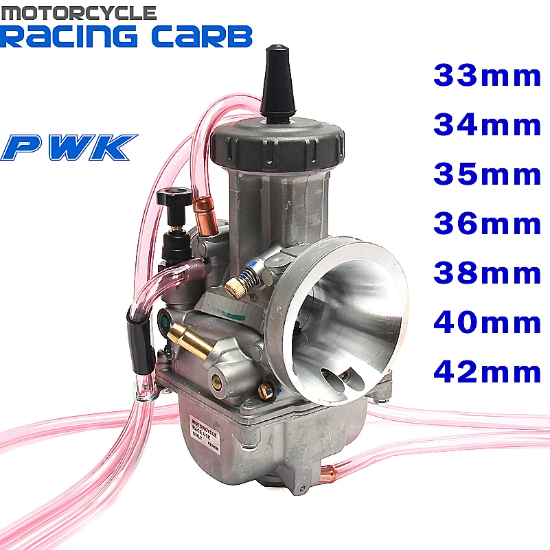 PWK Carburetor 33 34 35 36 38 40 42mm Racing Carb Universal 2T 4T Engine Dirt Bike Motocross Motorcycle Scooter ATV Quad UTV