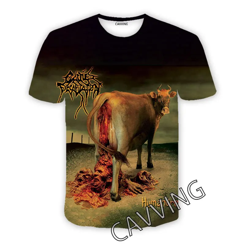 CAVVING 3D Printed  Cattle Decapitation  Casual T-shirts  Hip Hop Tee Shirts Harajuku Styles Tops Clothing for Men/women