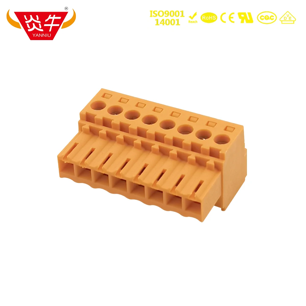 50Pcs WEIDMULLER  3.5mm BL 3.50  KF2EDGKJ 3.5 2P ~16P ORANGE PCB CONNECTOR PLUG-IN TERMINAL BlOCKS PHOENIX  DEGSON YANNIU