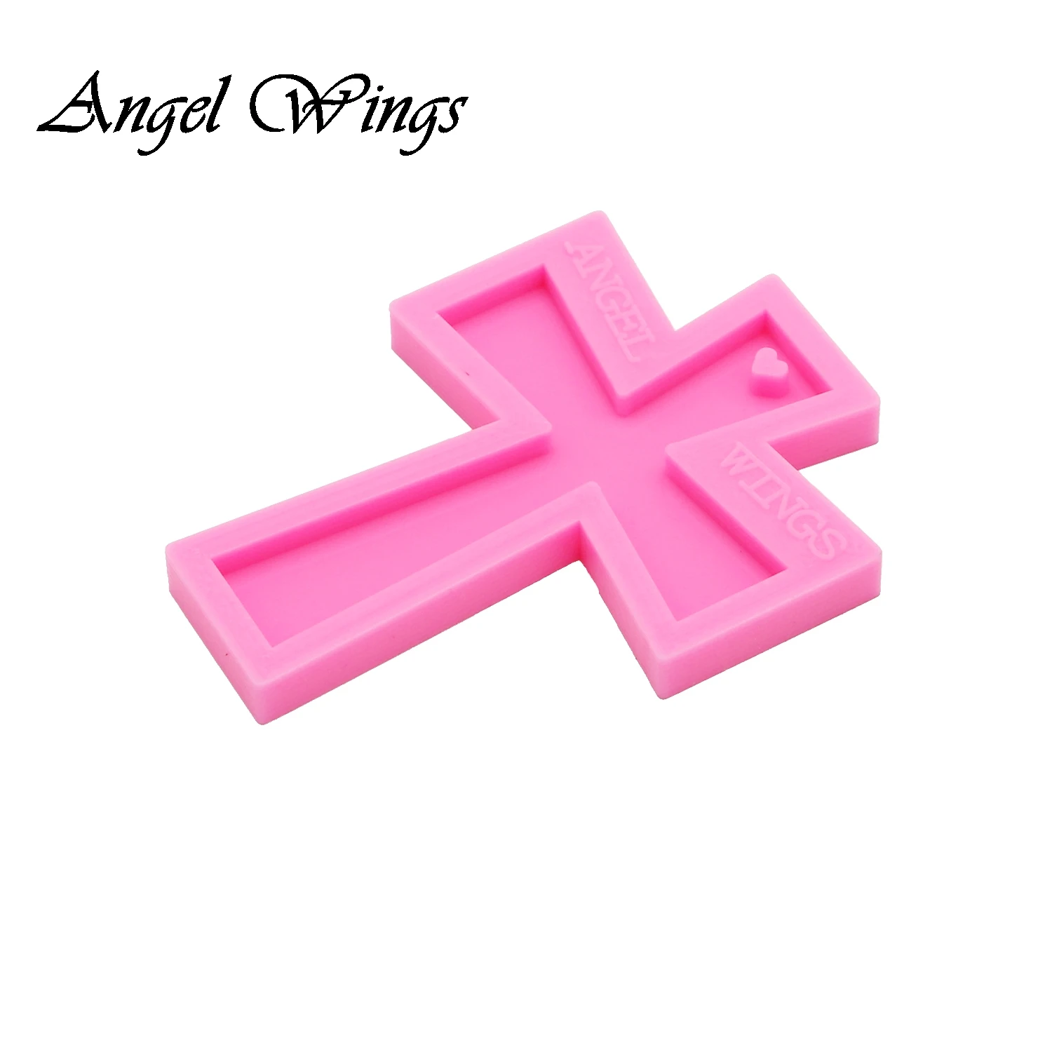 Shiny Cross Silicone Molds DIY Jewelry keychain mould Epoxy Resin Crafting Mold Custom DY0154