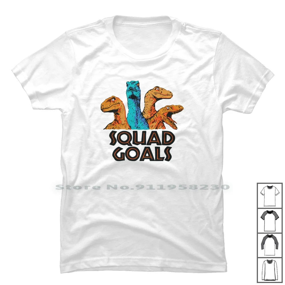 Squad Goals T Shirt 100% Cotton Cartoon Gamers Squad Movie Gamer Quad Game Goa Ny Me Go Funny