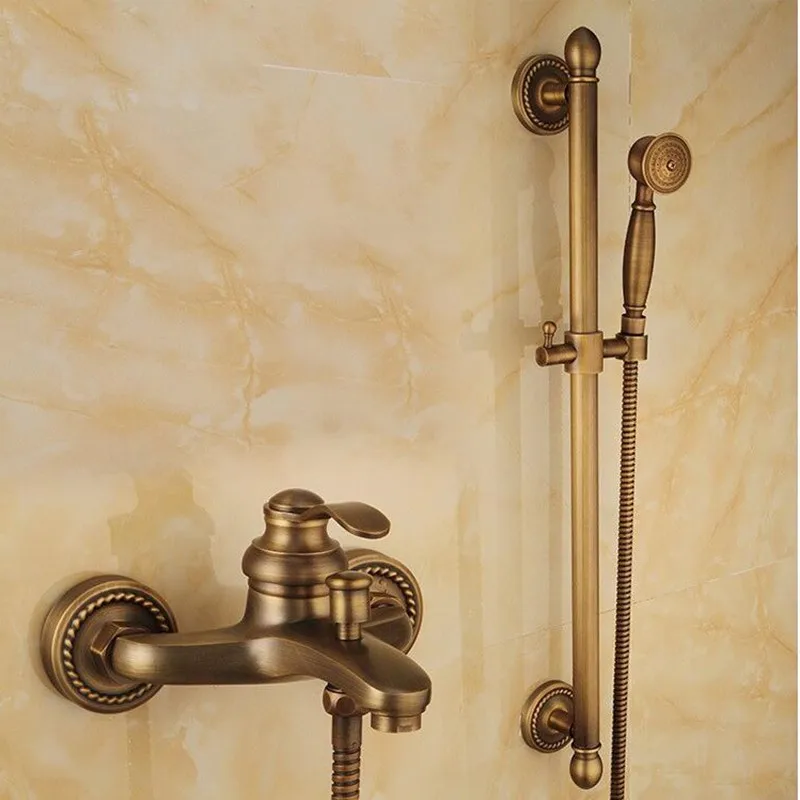 Darmowa wysyłka wysokiej jakości brąz wykończony materiał mosiężny łazienka drążek prysznicowy showerhead seat support slid bar