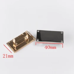 Metal Hardware factory direct metal LOGO trademark bag hardware brand accessories can open mold custom design 40 *21mm