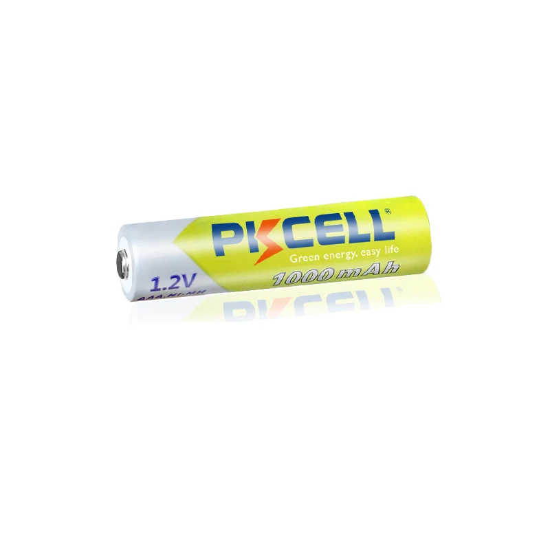 PKCELL 12 قطعة بطارية AAA 1.2 فولت ni-mh AAA بطاريات قابلة للشحن قدرة (600mah 1000mah 1200mah) بطارية دائرة مرات 1000 مرات