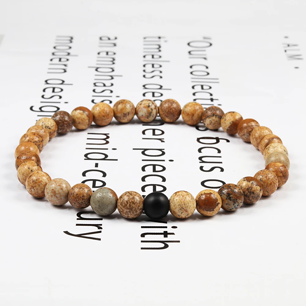 Natural Green Malachite Stone Lava Bracelets Women Men Strand Charm Buddha Beads Bracelet Yoga Prayer Handmade Jewelry Gift