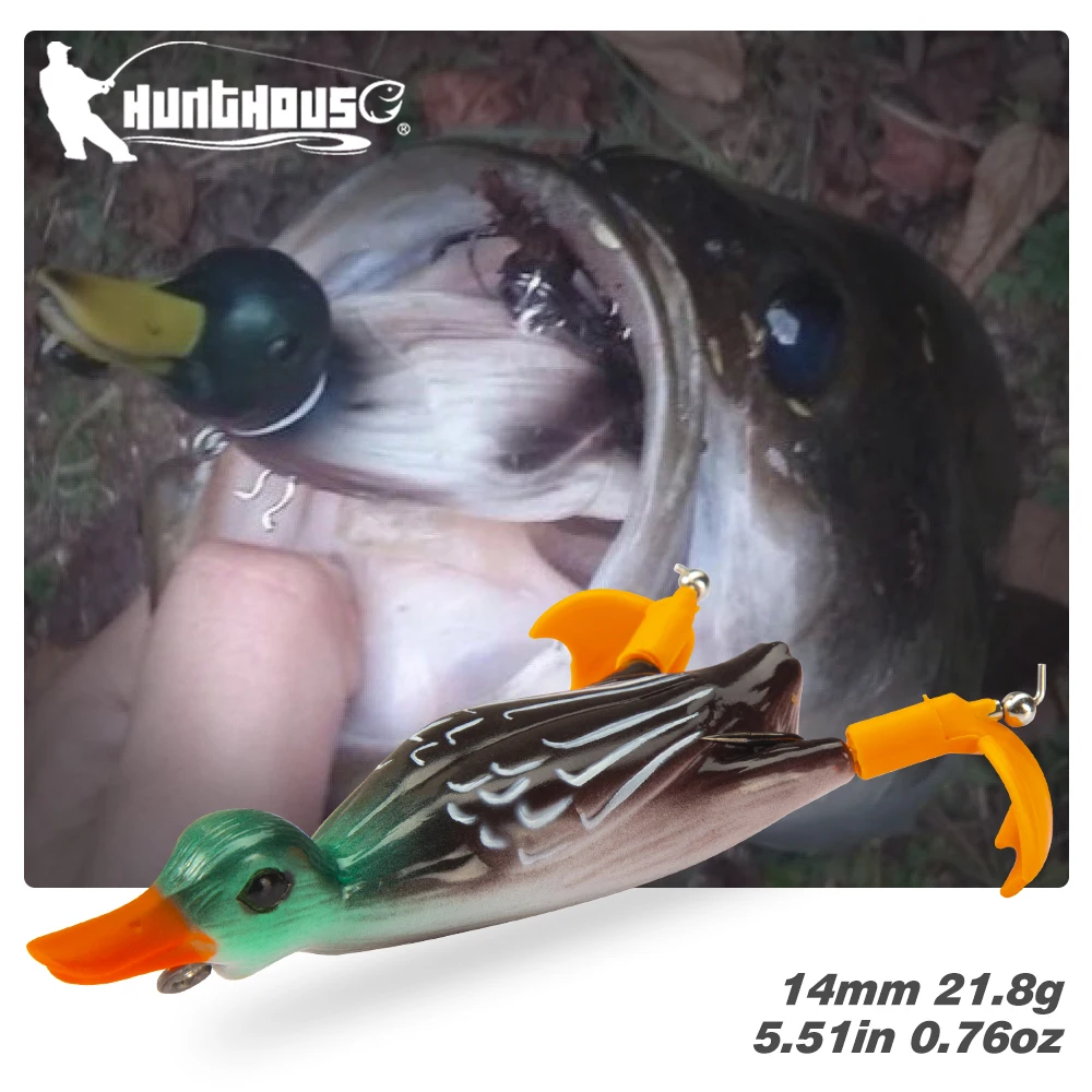 Señuelo Pato Popper de superficie para pesca