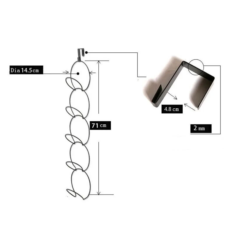 

5 шт. шкаф для кухонных шкафов, шляпа стойку двери металлические крючки-Вешалки для шапка Сумка Одежда полотенце стойка для шарфов подвесной шапки Организатор