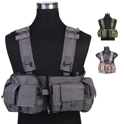 Emersongear Tactical MF Style UW Gen V Split Front Chest Rig Lightweight Detachable W Zipper Buckle Wargame Airsoft EM7451