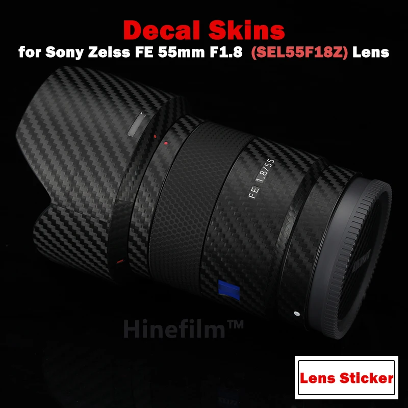 

For FE55 1.8 / 55mm 1.8 Lens Stickers Decal Skin Wrap for Sony Zeiss FE 55mm F1.8 ( SEL55F18Z ) Lens Premium Decal Skin Sticker