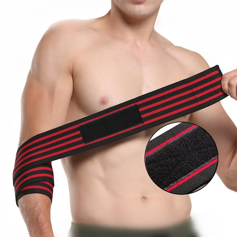 

1pcs Adjustable Elbow Wraps Bandage Elastic Support Protector for Weight Lifting Powerlifting Bodybuilding Arm Wrap Brace Strap