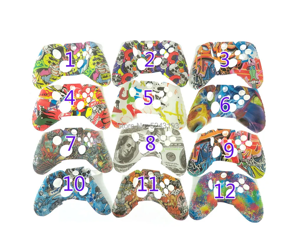 1 قطعة طباعة نقل المياه كامو غطاء سيليكون الجلد ل Xbox One تحكم حامي ل XBOXONE نقل المياه غطاء من السيليكون