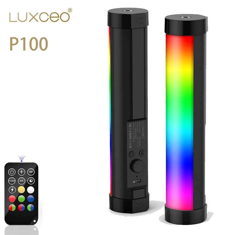 

Luxceo P100 Drinkbaar Rgb Led Vullen Video Licht Met Magnetische Voor Fotografen Achtergrond Selfie Licht Voor Vlog Youtube