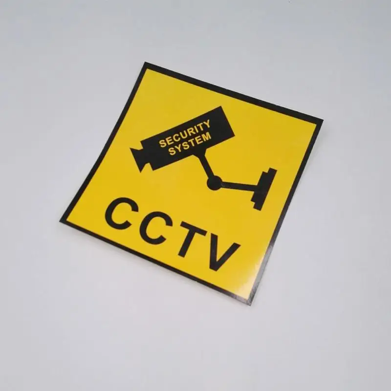 Waterproof Sunscreen PVC CCTV Video Surveillance Security Camera Alarm Sticker Warning Decal Signs