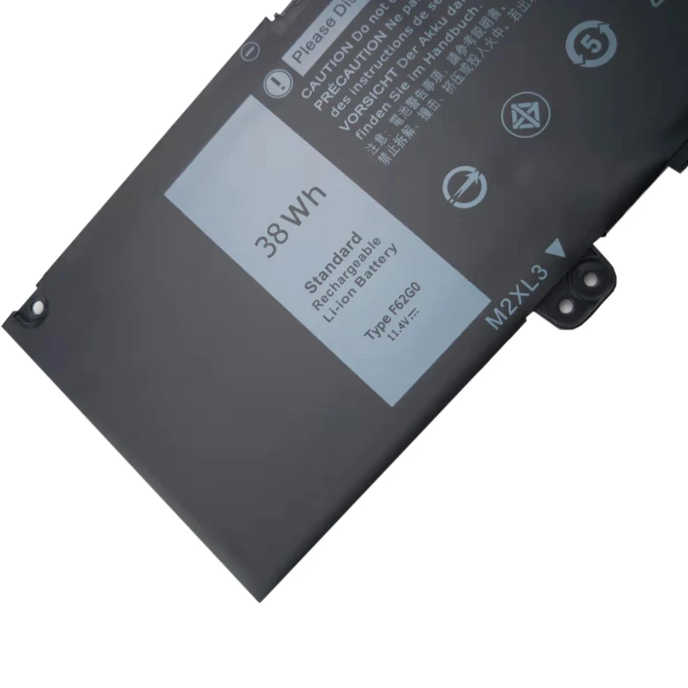 F62G0 38WH 11,4 V RPJC3 39DY5 Laptop Batterie Für Dell Inspiron 13 5370 7370 7373 7380 7386 Vostro 5370 P83G p87G Fit Notebook Neue