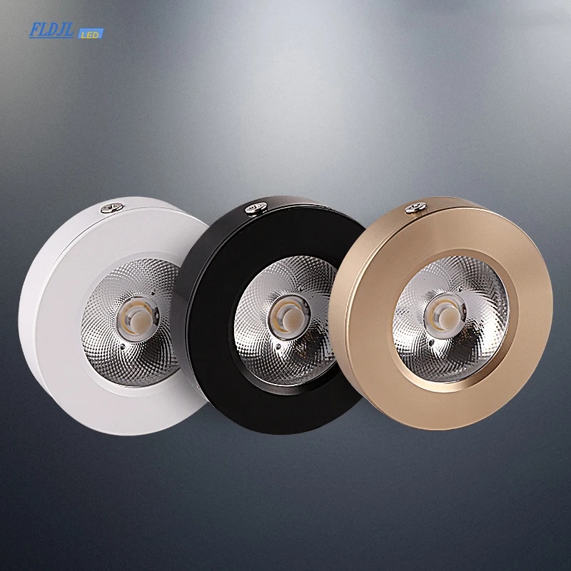 LED Slim Downlight 3W5W 7W 10W 15WCOB LED Ceiling Spotlight AC110-240V Cabinet Spotlight Warm Cool White Indoor Lighting