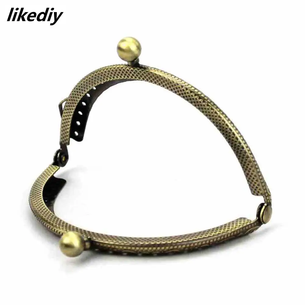 20 Pcs/Lot 8.5 CM Size Double Bead Semicircular Metal Purse Frame Kiss Clasp Clutch DIY Bag Accessory