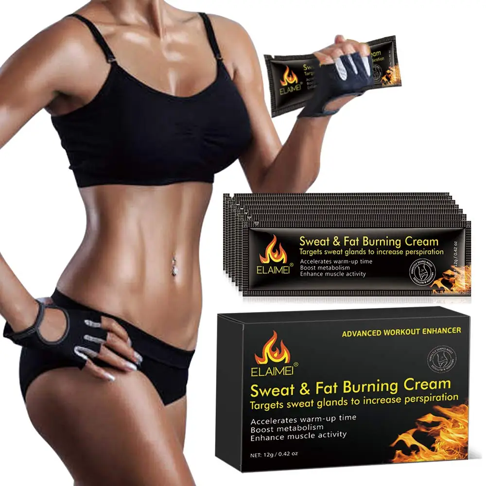 Portable Workout Enhancer Sweat Fat Burning Slimming Cream for Weight Loss Gel Treatment for Shaping Waist Abdomen and Buttocks