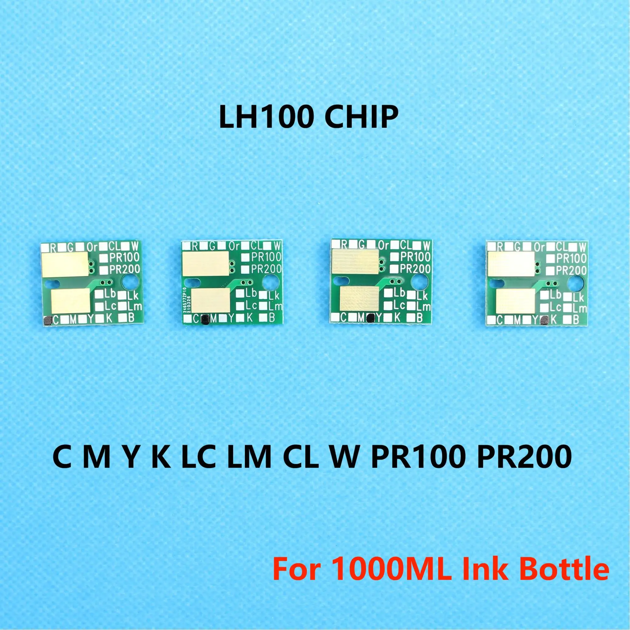 For Mimaki LH100 LF100 UV Ink Bottle Chip for Mimaki JFX-1631 UJV-160 UJF-3042 PR200 LH 100 Ink Chip 1000ml