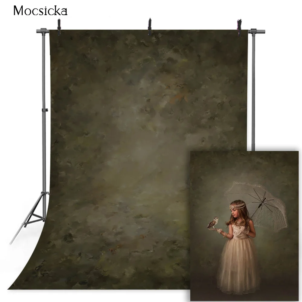 Latar belakang tekstur potret anak perempuan baru lahir untuk alat peraga fotografi antik abstrak tua Master latar belakang untuk Studio foto