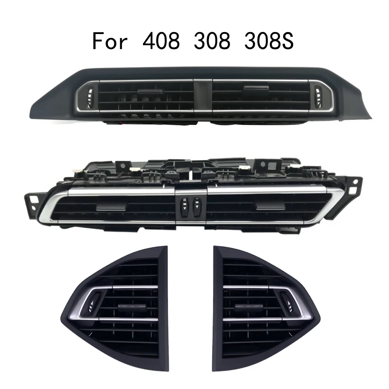 

For Peugeot 308 308S 408 front dashboard air conditioning air outlet, left and right middle air outlet fan blades