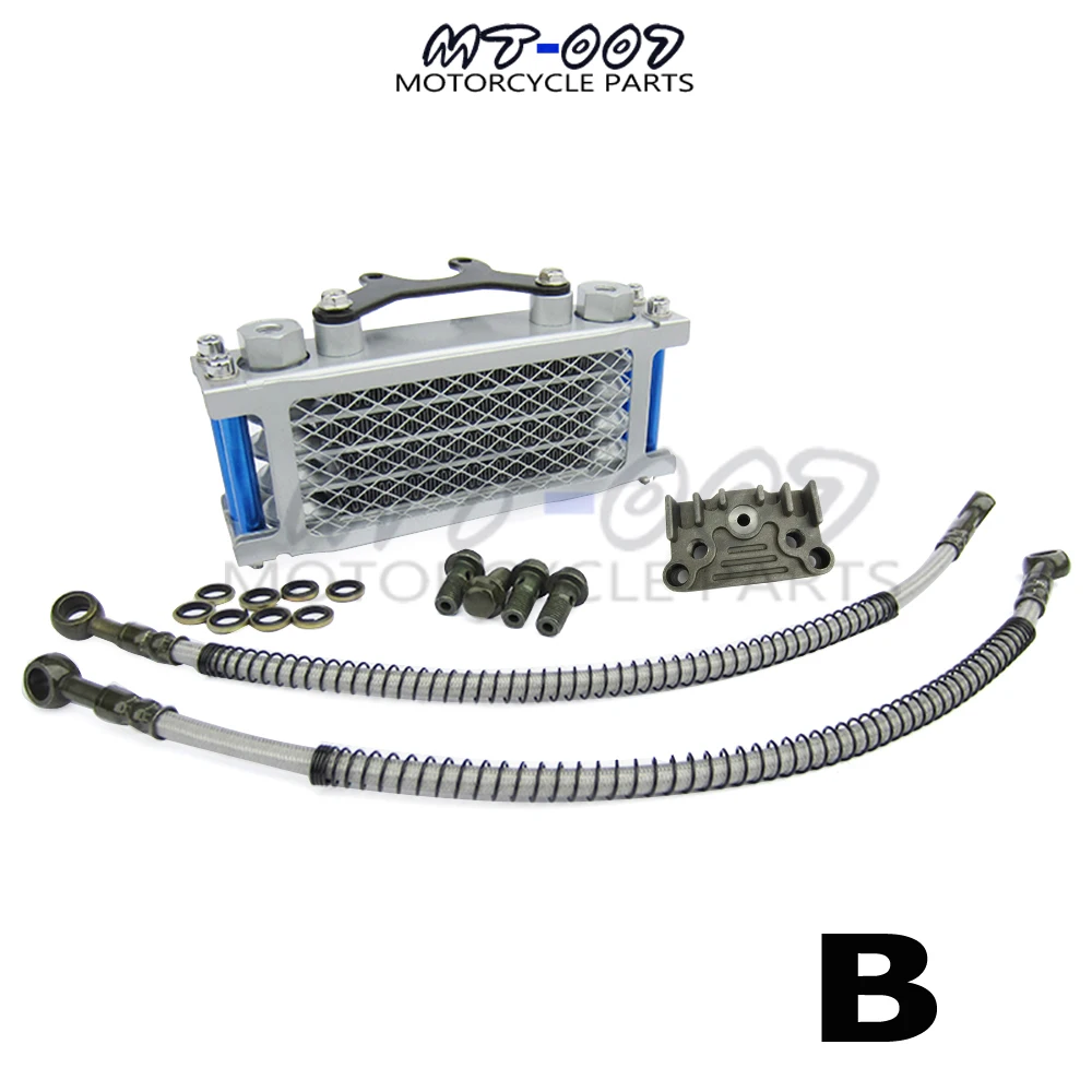 Oil Cooler set / Oil Radiator Set For 50 70 90 110 125 140cc Dirt bike monkey bike DAX pocket bike ATV Motocross Motorcycle