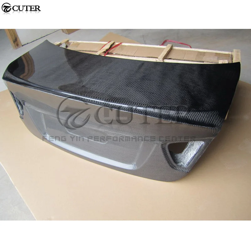 E90 3 Series Csl Style Carbon Fiber Rear Trunk Lid Hood Bonnets Cover for Bmw E90 320i 325i 330i Car Body Kit 05-12