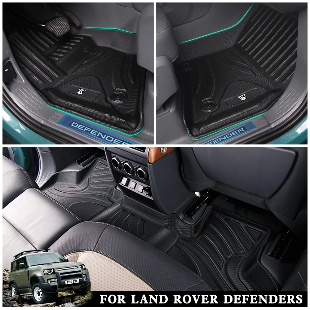 Use for Land Rover Defender custom car All-Weather TPO car Floor Mat Land Rover Defender 110 waterproof trunk mat car floor mat