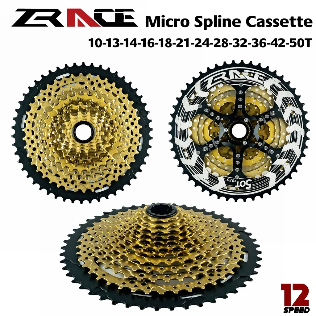 2024 ZRACE 12S ALPHA Bike Cassettes for MTB Bicycle Freewheel 50/52T,12 Speed Lightweight Flywheel for M9100/XX1/X01 GX NX Eagle