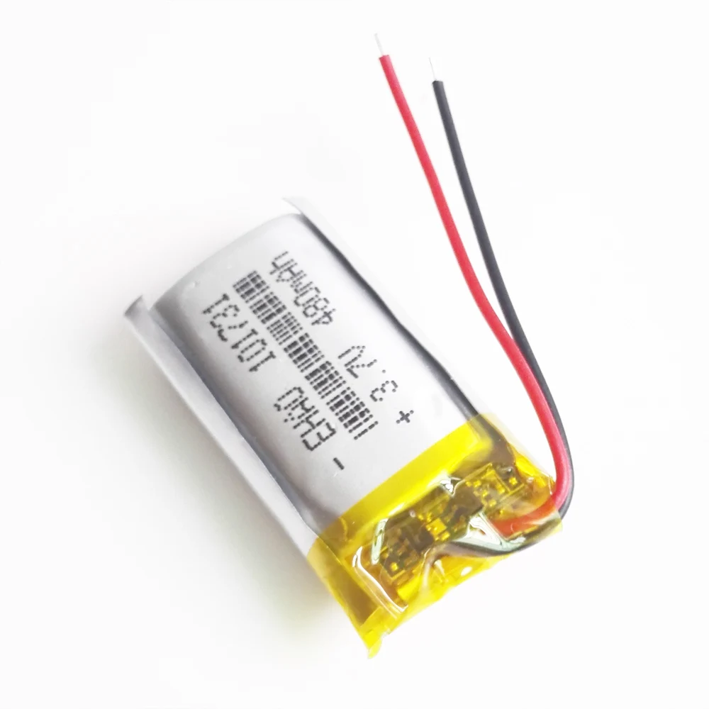 3.7V 480mAh Lithium Polymer LiPo Rechargeable Battery 101731 cells For Mp3 GPS Smart Watch Speaker Recorder LED Light Bracelet