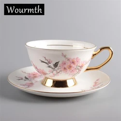 Chinese Style Flower and Bird Design Ceramic Cup, Phnom Penh, Elegant Afternoon Tea Cup, Beautiful Butterfly Cafe Accessories