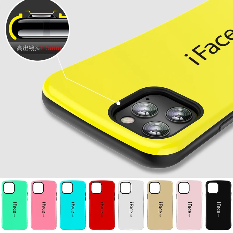 iFace mall Bumper armor Shockproof Case For iphone 12 PRO For iPhone 11 5 5S 6 6S 7 8 Plus X XR XS MAX Anti-fall Back Cover Case