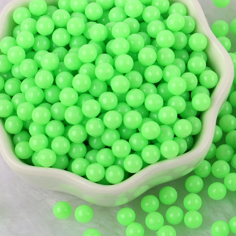 Nowy produkt 3/4/5/6/8mm nieporowate jednokolorowe kule cukierki dyspersyjne koraliki diy biลผuteria dekoracyjna akcesoria