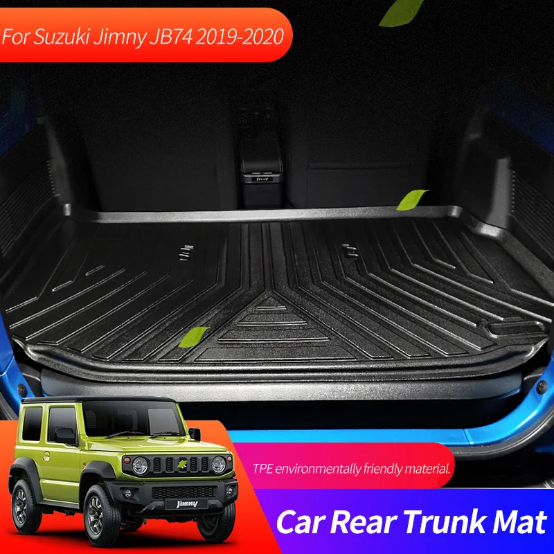Automotive Interior All-Weather Cargo Liners Car Boot Lower Compartment TPE Trunk Frunk Mats For Jimny Suzuki 2019 2020 2021Year